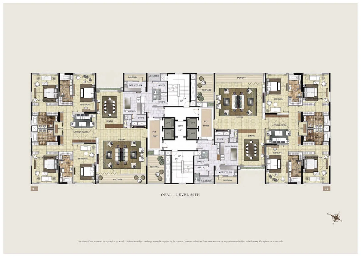 6 BHK (Duplex) | 14884Sq.ft | ₹ 25 Cr