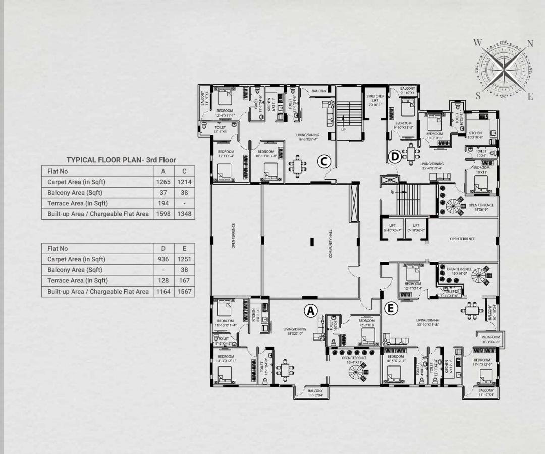 Flats Starting from Rs 1.10 Cr