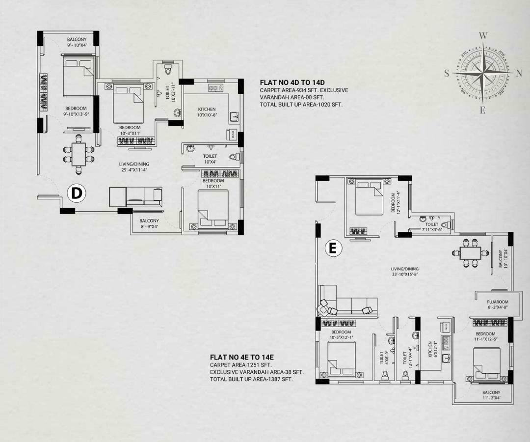 Flats Starting from Rs 1.10 Cr