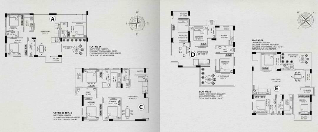 Flats Starting from Rs 1.10 Cr